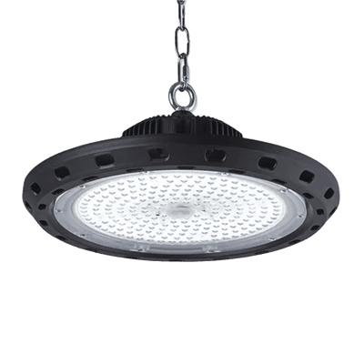 Campana Led Industrial UFO / 200 W / Suspendido / 85 - 265 Vca / Luz Fría (6500°K).