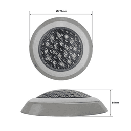Luminario Sumergible RGB / 18W / 2340 lm / IP68 / Ø290mm x 62mm / Uso Exterior / Transformador JPY-50