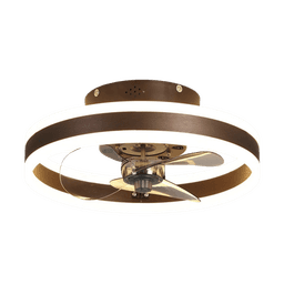 Ventilador de Techo con Luminario LED de  110 V CA 50/60 Hz / 4500 Lm / 6500 - 4 000 - 2 700 K / 3 Tonos de Luz / 3 Velocidades / Dimeable.