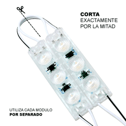 Módulo LED Resistente a Intemperie / 4500 Lúmenes / 110V / Luz Blanca 6 500 K / Hasta 20 Módulos en Serie / No Requiere Transformador.