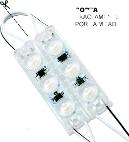 Módulo LED Resistente a Intemperie / 4500 Lúmenes / 110V / Luz Cálida 2 700 K / Hasta 20 Módulos en Serie / No Requiere Transformador.