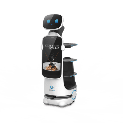 Robot Autonomo para Servicio de Meseros Ubicado por SLAM (Laser) / Mejora el Servicio al Cliente / Soporta 10 Kgs por Charola / Ideal para Restaurantes, Cafeterias, Hospitales, Salones de Eventos, Etc...