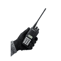Radio portátil UHF 450-520 MHz, Digital NXDN-Analógico, DTMF, IP67, 5 Watts, 260 Canales, Roaming, Encriptación, Inc. antena, batería, cargador y clip