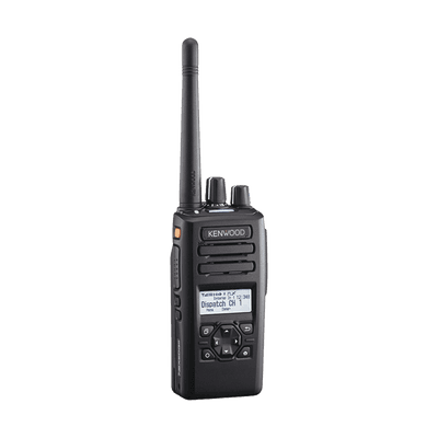 Radio portátil VHF 136-174 MHz, 260 Canales, Digital NXDN-DMR-Análogo, GPS, Bluetooth, IP67, 2 Pines, Incluye Batería-Antena-Cargador-Clip.