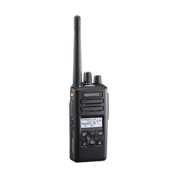 Radio portátil VHF 136-174 MHz, 260 Canales, Digital NXDN-DMR-Análogo, GPS, Bluetooth, IP67, 2 Pines, Incluye Batería-Antena-Cargador-Clip.