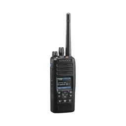 Radio portátil UHF 700/800 MHz, Digital NXDN-P25-DMR-Analógico, 3 W, Bluetooth, GPS, MicroSD, 1024 Canales, Incluye Batería, cargador, antena, y clip