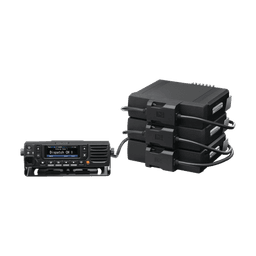 Radio móvil UHF 380-470 MHz, Digital NXDN-P25-DMR-Analógico, 45 W, Bluetooth, GPS, MicroSD, 1024 Canales, Incluye Accesorios