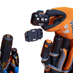 Mochila Profesional para Herramientas / 27 Bolsillos / Acceso Rápido y Estación de Trabajo / Base Moldeada Ancha / Interior Naranja / USB-C / Soporte para Lámpara
