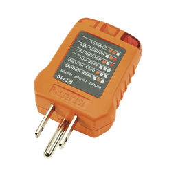 Probador de Tomacorrientes Estándar, con Secuencia de Luces para Indicar un Cableado Correcto/Incorrecto.