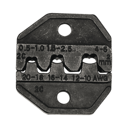 Matriz Ponchadora, Terminales  sin Aislamiento o de Cilindro Abierto, 10-20 AWG. Compatible con Pinza Ponchadora VDV200-010