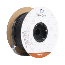 Carrete de Fibra Óptica Monomodo con Conectores LC-LC Duplex, Reforzada con Kevlar, de 100 metros