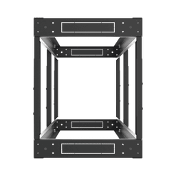 Rack Estándar 19" de 4 Postes, Acero, 42 Unidades, Profundidad Ajustable.