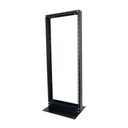 Rack de 2 Postes, Estándar 19", 48 Unidades, de Acero, Base "L" para Anclar a Piso.