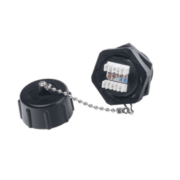 Jack Industrial RJ45 Categoría 6 Blindado, IP67 (Waterproof)