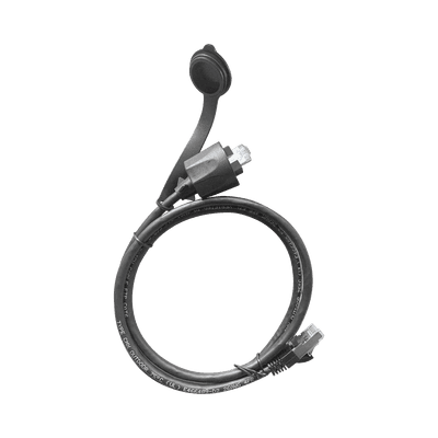 Cable de Parcheo Industrial Cat6 Blindado (FTP) con protección contra agua (IP67) en un extremo, 1 metro