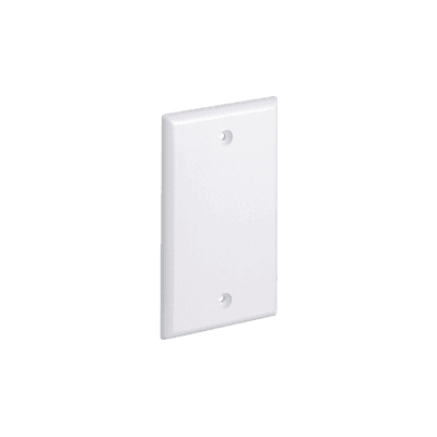 Placa de Pared Ciega Universal, Color Blanco