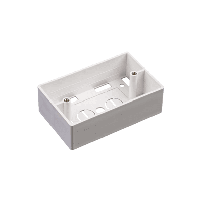 Caja de Pared Universal, Color blanco, Para montaje con Placas de Pared 