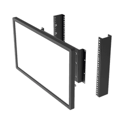 Montaje para Monitor VESA 75x75 hasta 200x200. Compatible con rack 19" 5U.