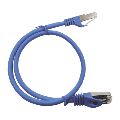 Patch Cord Cat6A 10G blindado 1.0M ( 3.28 ft ) AZUL