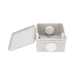 Caja de Derivación Exterior / IP55 / IK07 / 4 Entradas / ABS Antiflama / 80 x 80 x 50 mm