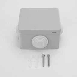 Caja de Derivación Exterior / IP55 / IK07 / 4 Entradas / ABS Antiflama / 80 x 80 x 50 mm