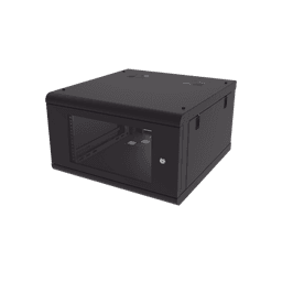 Gabinete de Pared con Puerta de Cristal Templado, 635 mm de Profundidad, 6U Rack de 19&#039;&#039;, Acero Reforzado