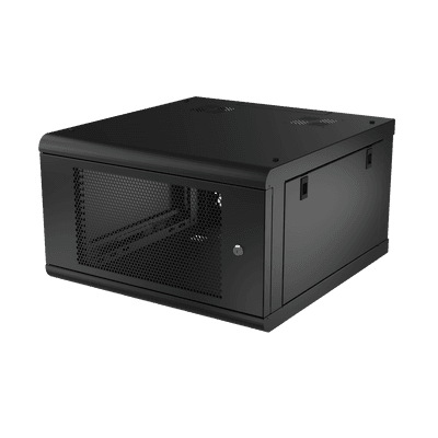 Gabinete de Pared con Puerta Perforada, 635mm de Profundidad, 6U Rack de 19'', Acero Reforzado