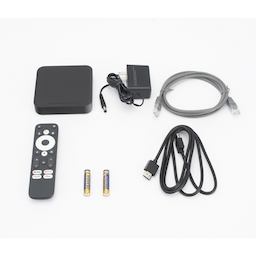 STB 4K Android con Google TV / Alto Rendimiento / Conexión Wi-Fi y por Cable / Control Remoto Bluetooth / Salida HDMI