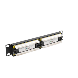Panel de parcheo de impacto (110) UTP de 12 puertos Cat6, 10in 