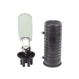 Caja de Distribución de Fibra Óptica Vertical tipo Domo, 48 empalmes (Expandible hasta 96 empalmes con charola LP-SCV-48-ST), Exterior, IP68