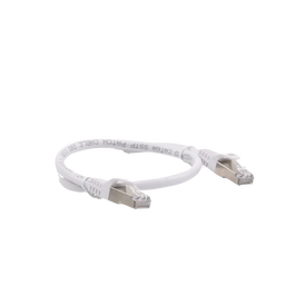 Patch Cord Cat6A 10G blindado 0.5M ( 1.64 ft ) Blanco