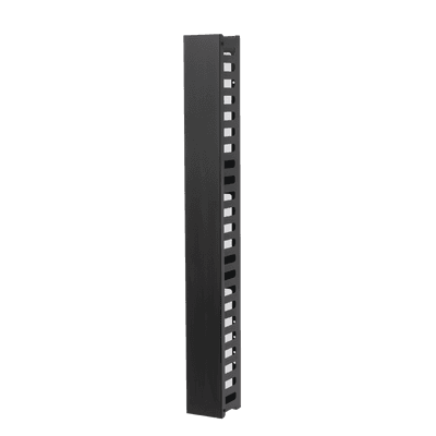 Organizador de Cable Vertical de 24 Unidades Rack Sencillo, Compatible con Racks Serie EIRL y EIQR