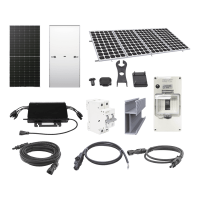 Kit Solar para Interconexión de 2.2KW de Potencia Pico 220Vcc con Microinversor y 4 Módulos de 575 W (Incluye Montaje y Protecciones)