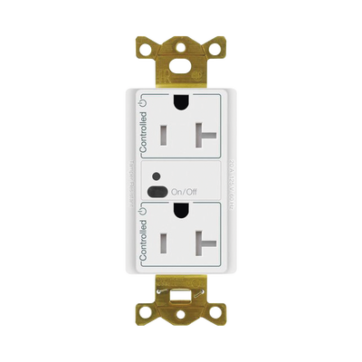 Receptáculo con señal inalámbrica ClearConnect Lutron VIVE / 20 A, control inteligente en 1 conector.