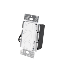 (Caseta Wireless) Atenuador de pared. Aumenta/Disminuye Intensidad de Iluminación.  No requiere cable neutro. 150W LED / 600W INC/HAL