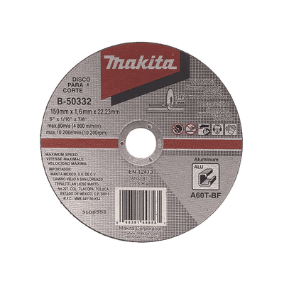 Disco de corte para Aluminio de 4 1/2"