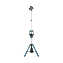 Lampara con Torre para Iluminación Inalambrica con tres Cabezales Multidireccionales , se extiende hasta 2.2 metros, Utiliza batería LXT® Litioâ€‘Ion de 18V.