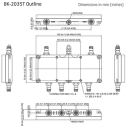 Diplexor / 1695-2200 MHz / 2496-2690 MHz / 50W / -155 dBc PIM / IP67 / NEX10