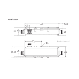 Acoplador direccional 8dB 575-2700MHz 300W - 161 dBc 4.3 - 10 IP67