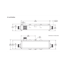 Acoplador direccional 10dB 575-2700MHz 300W - 161 dBc 4.3 - 10 IP67