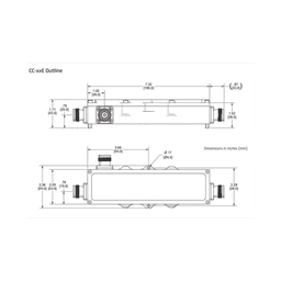 Acoplador direccional 15dB 575-2700MHz 300W - 161 dBc 4.3 - 10 IP67