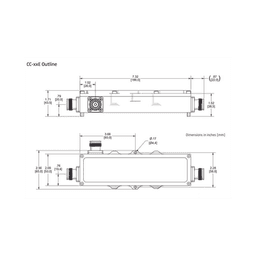 Acoplador direccional 30dB 575-2700MHz 300W - 161 dBc 4.3 - 10 IP67