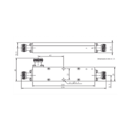 Acoplador  direccional 20dB 694-2700 50W tipo N 