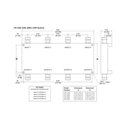 Combinador hibrido 4x4 694-2700MHz 150W -161dBc tipo N IP64