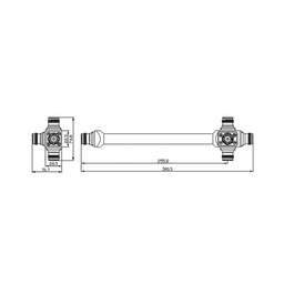 DIVISOR REACTIVO DE 4 VIAS 575-2700MHz 300W -161dBc 4.3-10 IP68