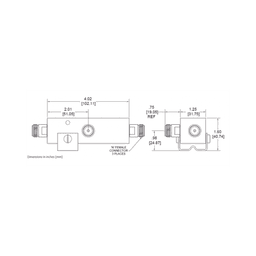 SEPARADOR 30dB (1000:1) Tap 350-5930MHz 500W -161dBc TIPO N IP67 .