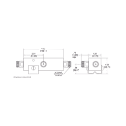 SEPARADOR 3dB (2:1) Tap 350-5930MHz 500W -161dBc TIPO N IP67 .