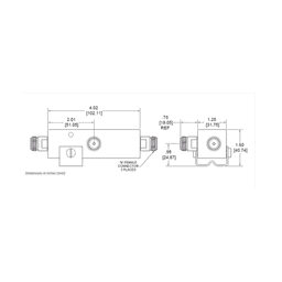 SEPARADOR 4.8dB (3:1) Tap 350-5930MHz 500W -161dBc TIPO N IP67 .