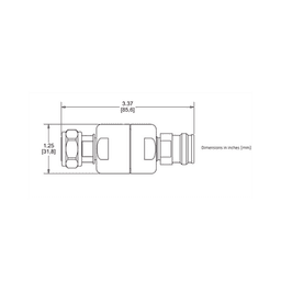 BLOQUEADOR DE DC 250-6000MHz 500W/3kV -161dBc 4.3-10 IP65 .