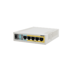 (RB260GSP) Switch Mikrotik 5 puertos PoE (Pasivo) (1in/4out) Gigabit Ethernet y 1 SFP